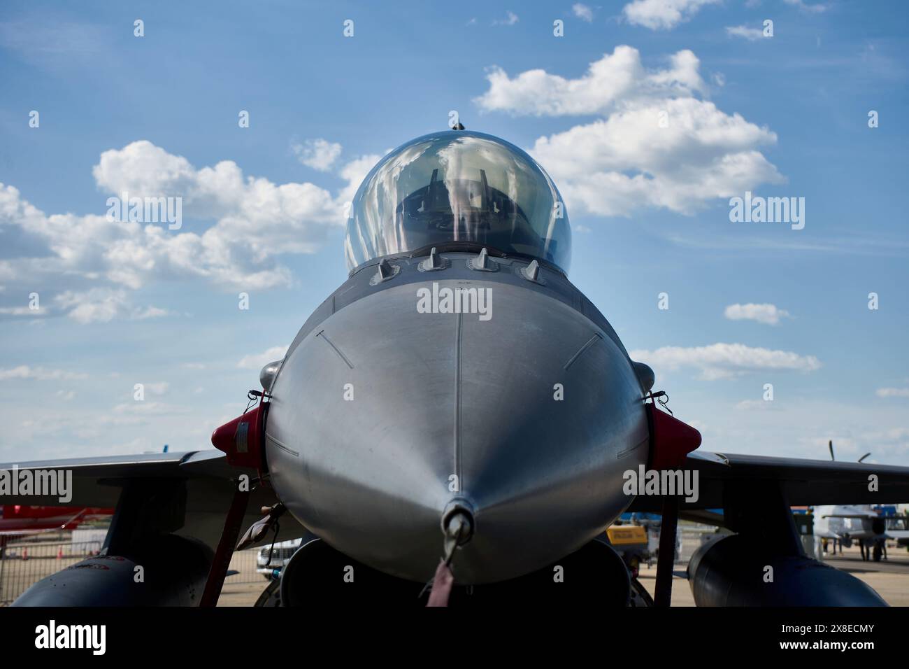 Bucarest, Romania. 24 maggio 2024: Black Sea Defense, Aerospace and Security International Exhibition 2024 (BSDA), presso ROMAERO. Foto Stock