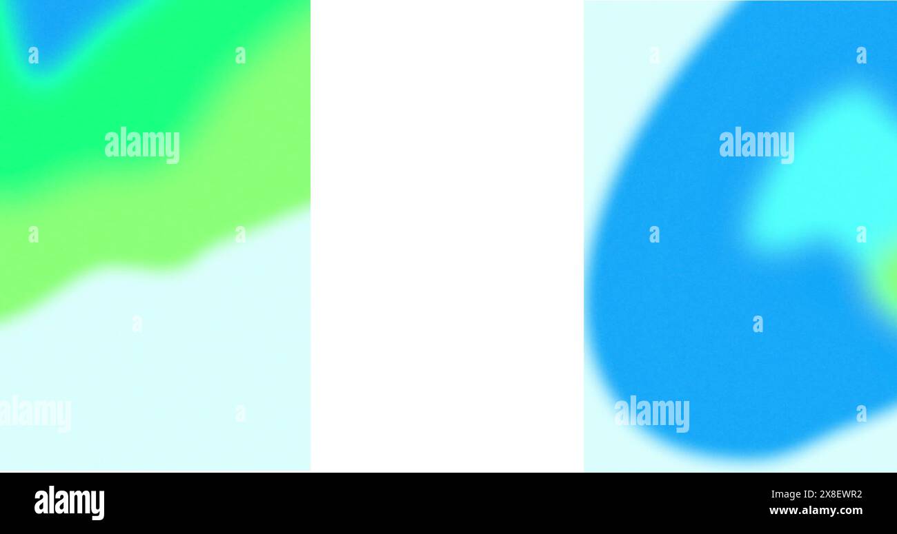 Immagine delle forme che si spostano su una linea bianca Foto Stock