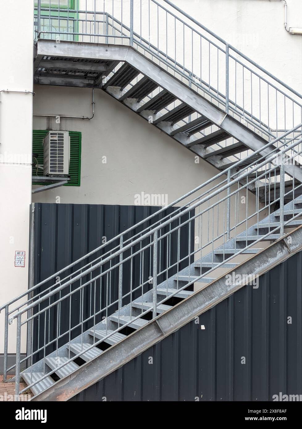 Scalinata in una fabbrica Foto Stock