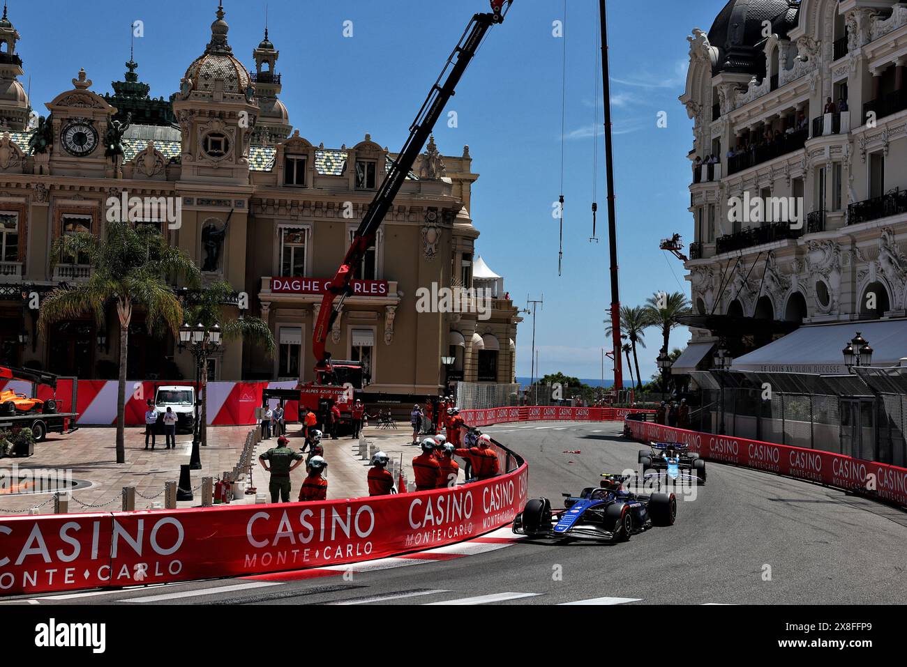 Montecarlo, Monaco. 25 maggio 2024. Logan Sargeant (USA) Williams Racing FW46. Campionato del mondo di Formula 1, Rd 8, Gran Premio di Monaco, sabato 25 maggio 2024. Montecarlo, Monaco. Crediti: James Moy/Alamy Live News Foto Stock