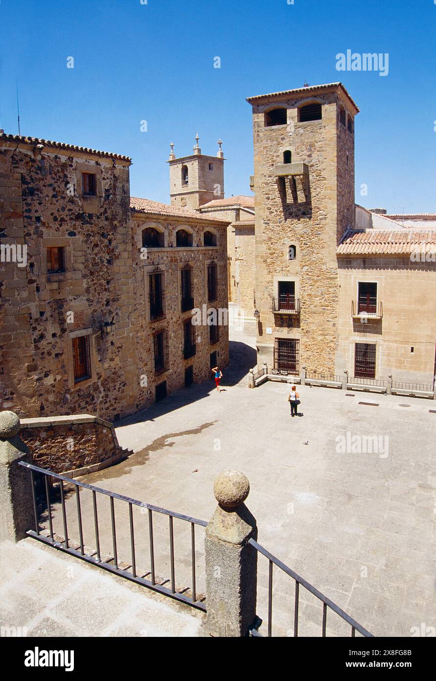 San Jorge Square. Caceres, Estremadura, Spagna. Foto Stock