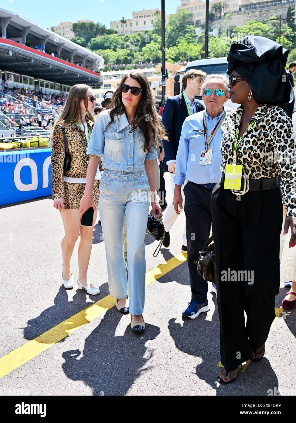 Monk, Francia. 25 maggio 2024. Monaco, Gran Premio di Monte Carlo - ospiti nel paddock - nella foto: Charlotte Casiraghi credito: Agenzia fotografica indipendente/Alamy Live News Foto Stock