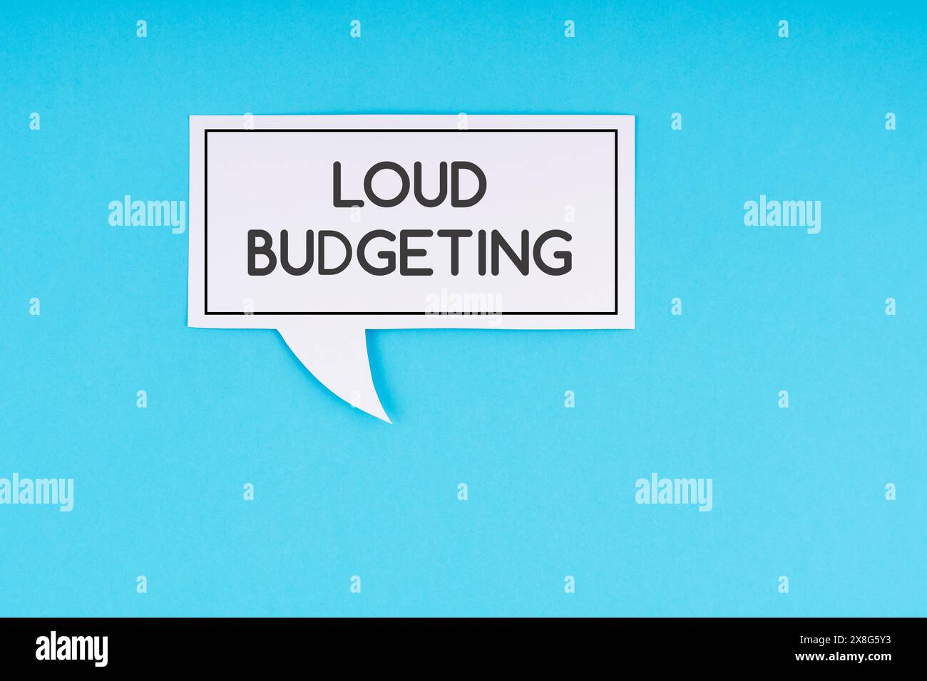 Concetto aziendale e finanziario a forte budget Foto Stock