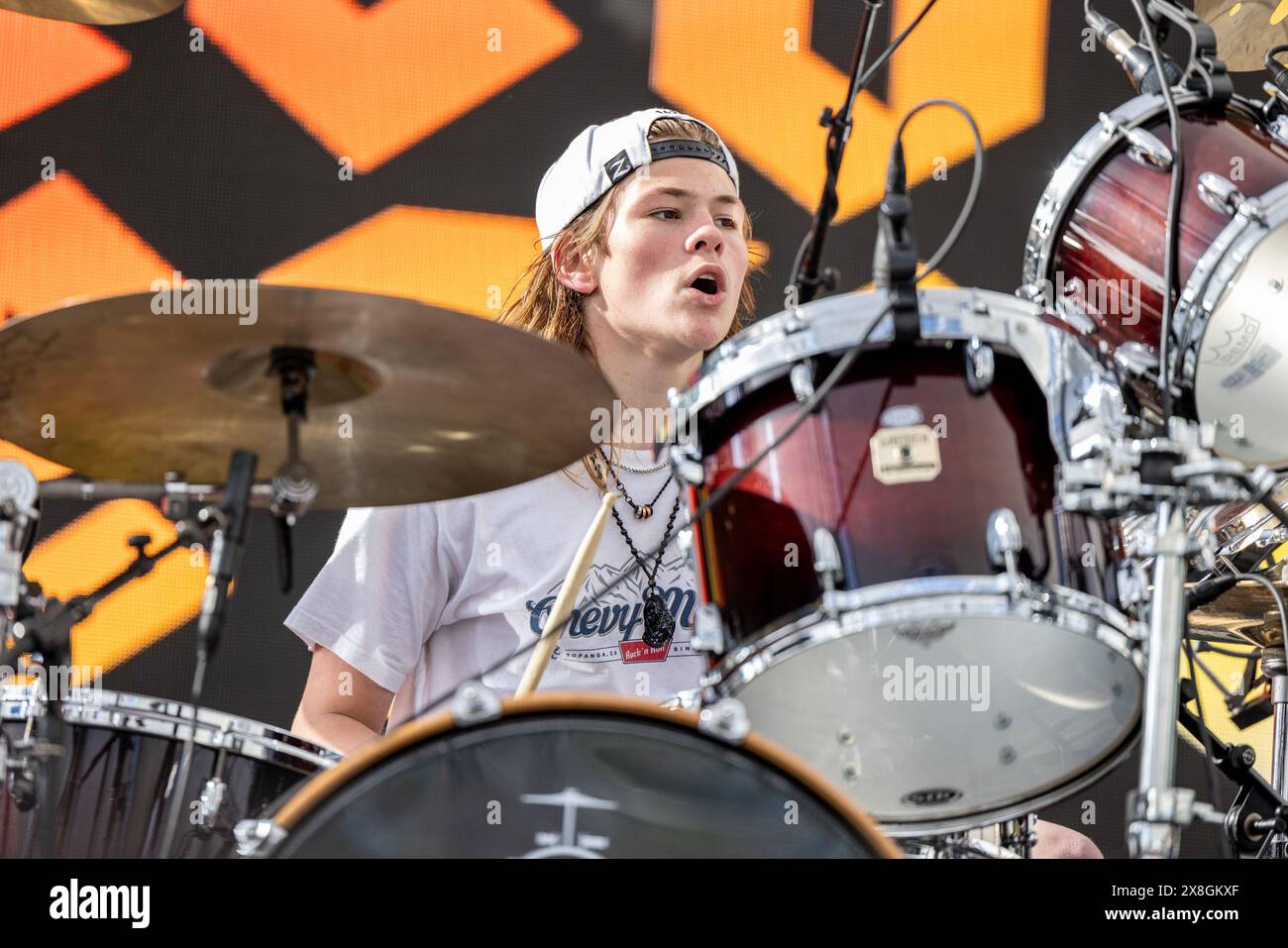 Napa, Stati Uniti. 24 maggio 2024. Shane Hawkins di Chevy Metal durante il BottleRock Music Festival il 24 maggio 2024, a Napa, California (foto di Daniel DeSlover/Sipa USA) crediti: SIPA USA/Alamy Live News Foto Stock