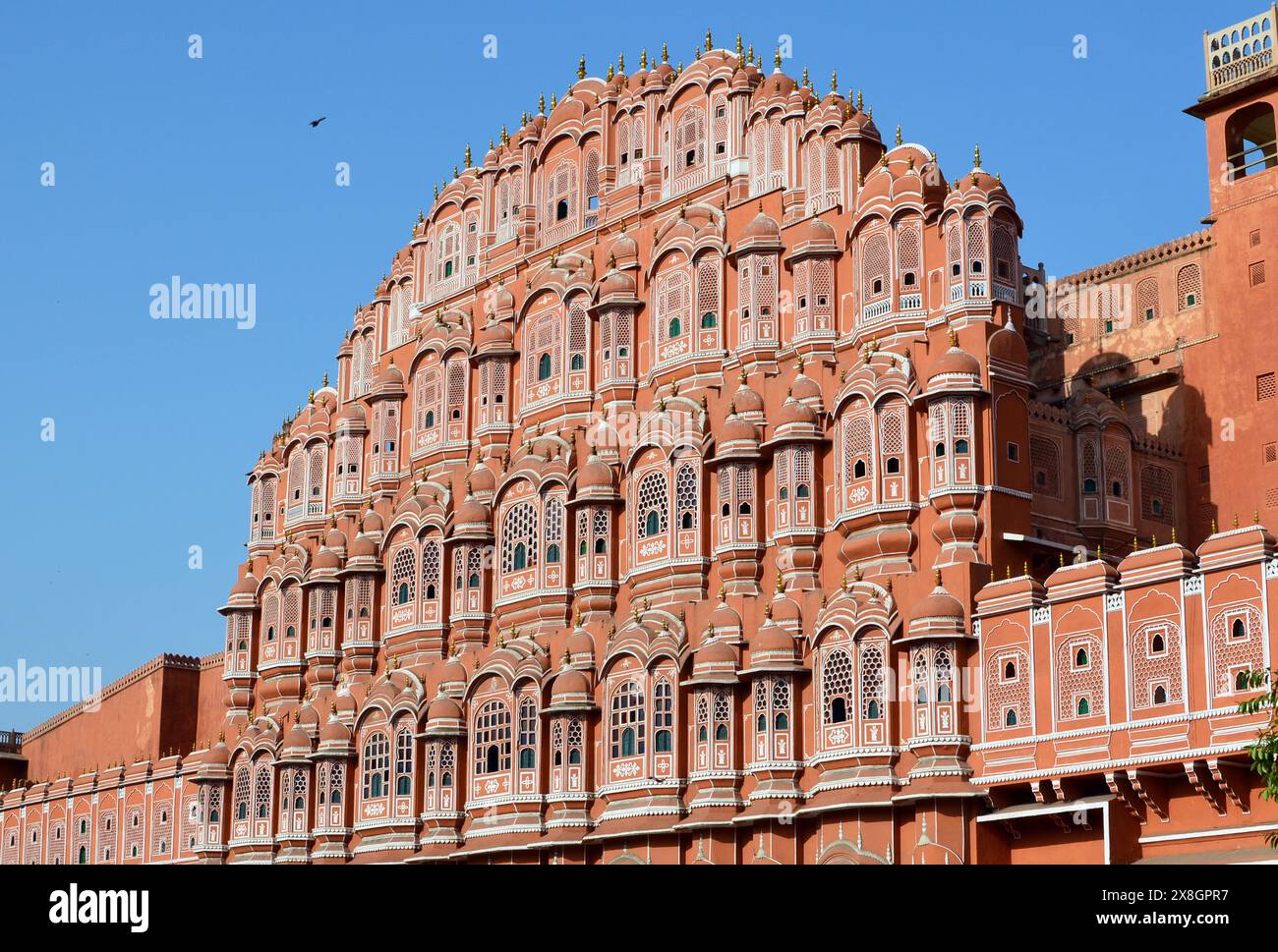 Palazzo del vento, Hawa Mahal, Jaipur, Rajasthan, India Foto Stock