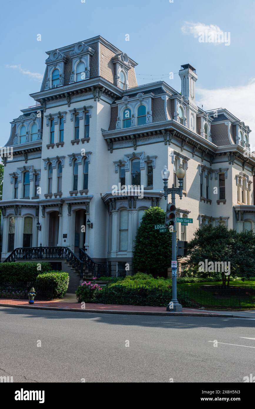 Dimora storica vittoriana, Logan Circle , Washington DC USA Foto Stock