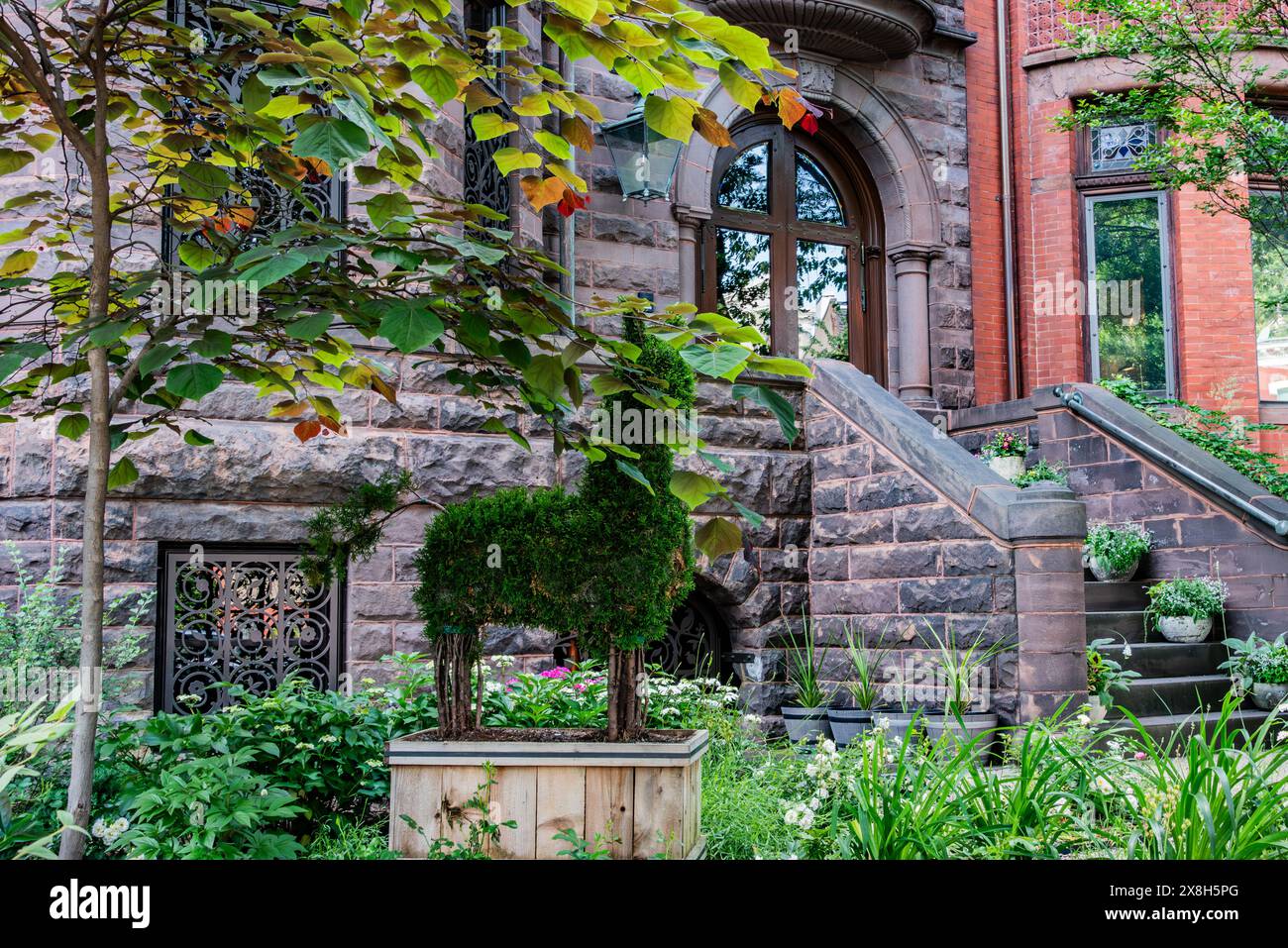 Beautiful Brownstone Home, Washington DC USA Foto Stock