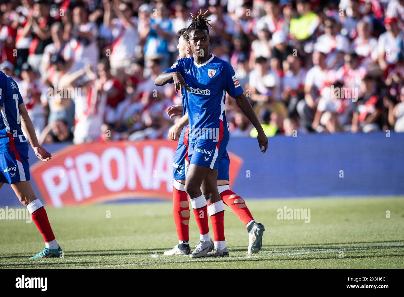 Madrid, Spagna. 25 maggio 2024. Partita di calcio spagnola la Liga Rayo Vallecano vs Athletic Club allo stadio Vallecas di Madrid. 25 maggio 2024 900/Cordon Press Credit: CORDON PRESS/Alamy Live News Foto Stock