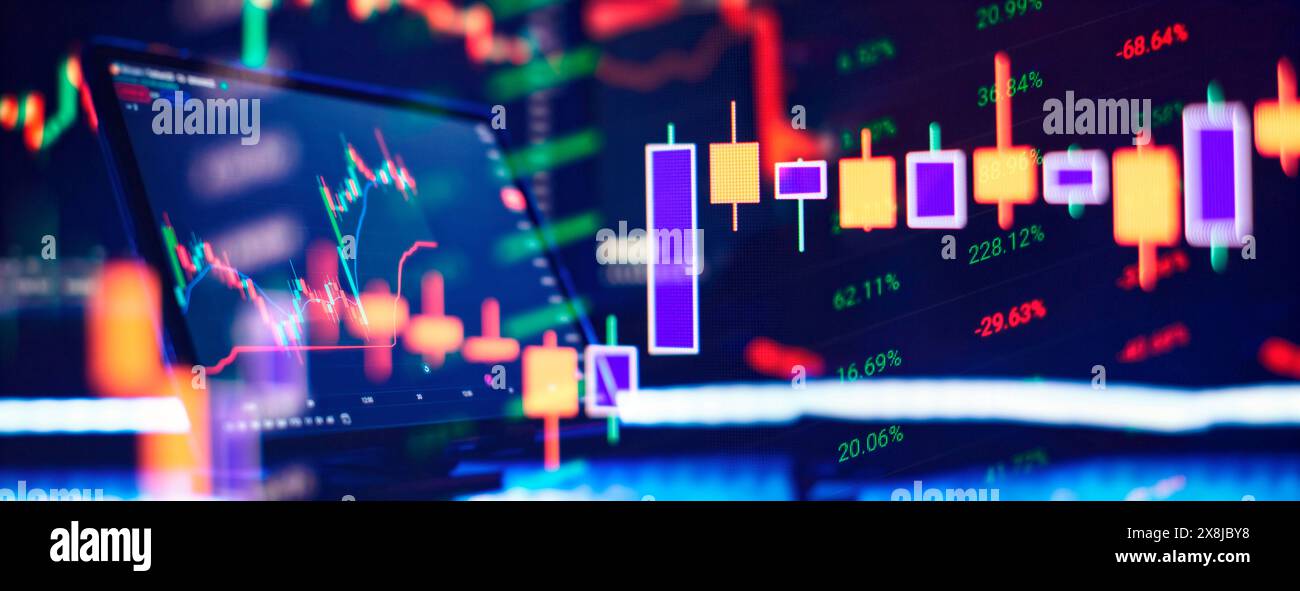 grafico grafico grafico rapporto statistico marketing ricerca sviluppo pianificazione gestione strategia analisi contabilità. Finanziario Foto Stock