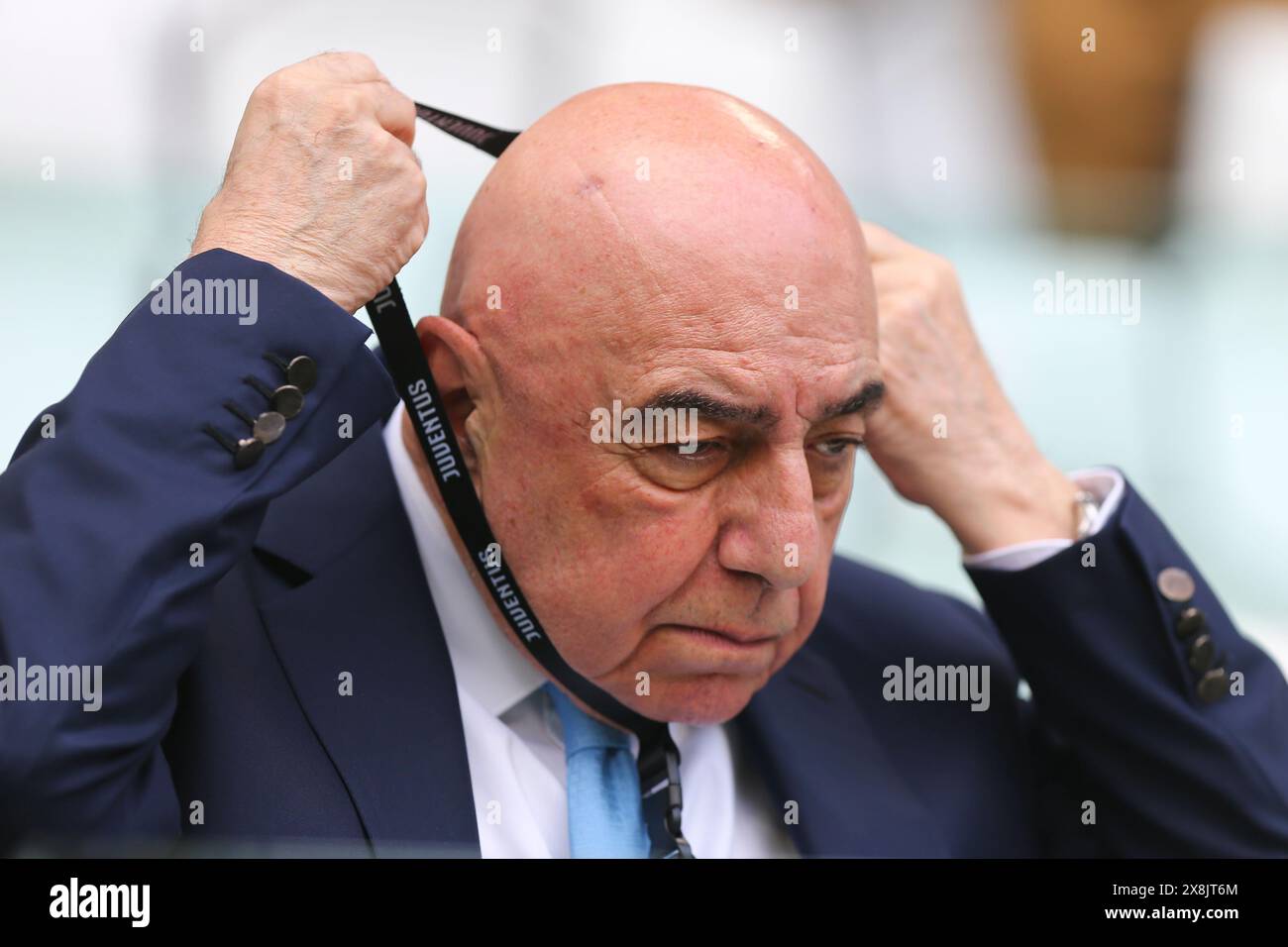 Adriano Galliani durante la partita tra Juventus FC e AC Monza il 25 maggio 2024 all'Allianz Stadium di Torino. Foto Stock