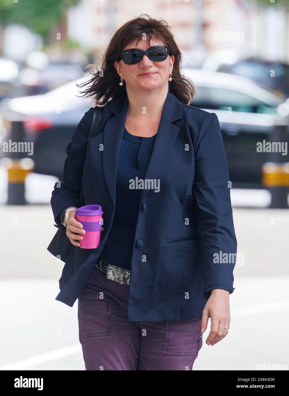 Londra, Regno Unito. 26 maggio 2024. Nicky Morgan, baronessa Morgan di Cotes, arriva alla BBC per apparire domenica con Laura Kuenssberg. Crediti: Mark Thomas/Alamy Live News Foto Stock