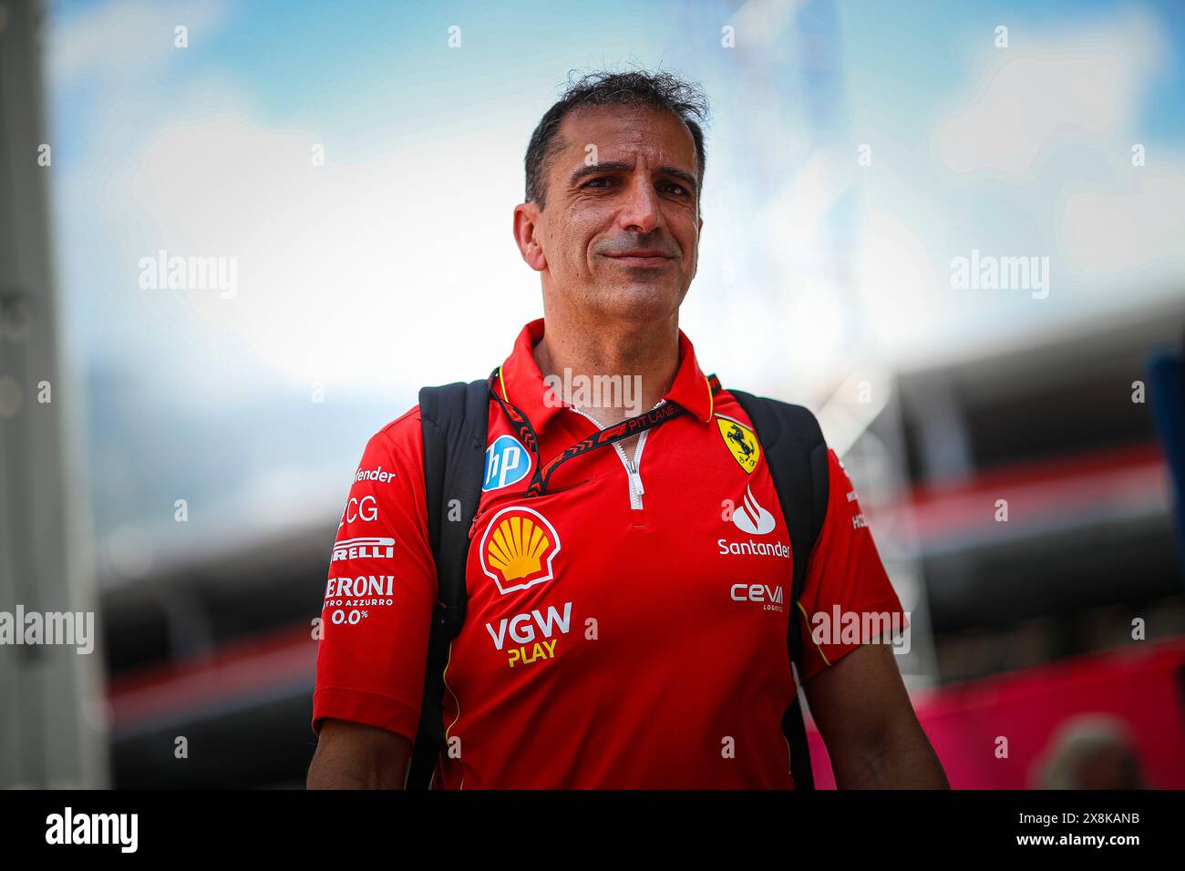 Monaco, Principato di Monaco. 26 maggio 2024. Marc Gene, ex pilota di Minardi e Ferrari Ambassador, ora commentatore di Sky Italia, durante il GP di Monaco, 23-26 maggio 2024 Montecarlo, campionato del mondo di Formula 1 2024. Credito: Agenzia fotografica indipendente/Alamy Live News Foto Stock