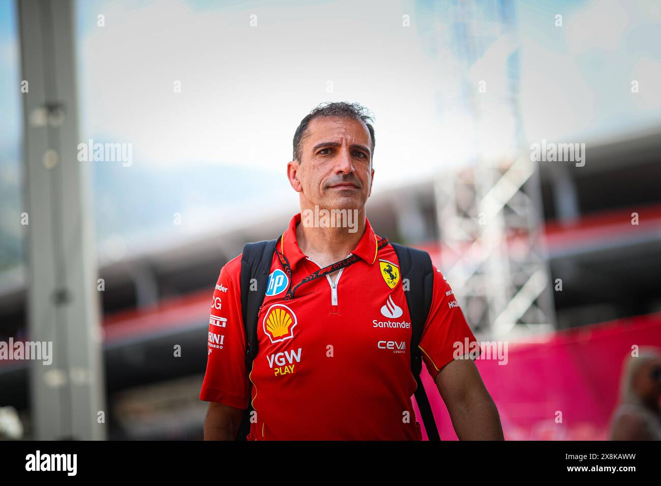 Monaco, Principato di Monaco. 26 maggio 2024. Marc Gene, ex pilota di Minardi e Ferrari Ambassador, ora commentatore di Sky Italia, durante il GP di Monaco, 23-26 maggio 2024 Montecarlo, campionato del mondo di Formula 1 2024. Credito: Agenzia fotografica indipendente/Alamy Live News Foto Stock