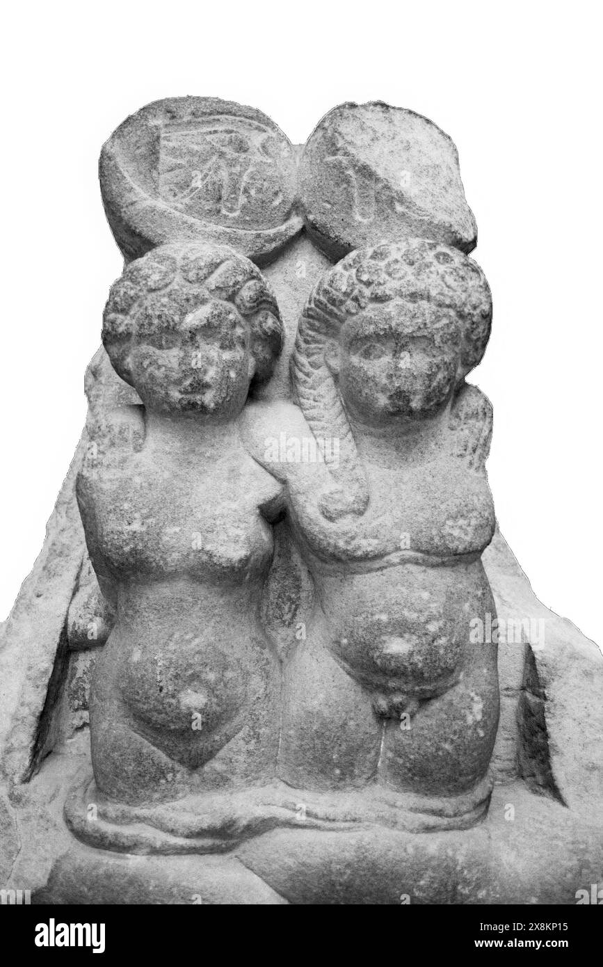 I gemelli di Cleopatra e Marco Antonio - Alexander Helios e Cleopatra Selene II Foto Stock