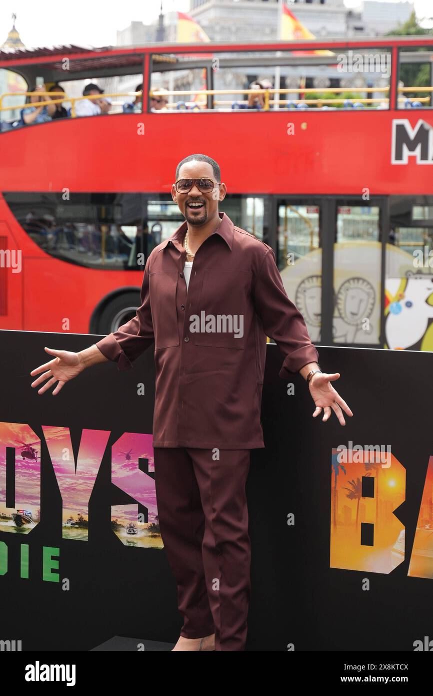 Madrid, Spagna. 26 maggio 2024. Will Smith presenta a Madrid il suo nuovo film "Bad Boys: Ride or Die" a Madrid domenica 26 maggio 2024 credito: CORDON PRESS/Alamy Live News Foto Stock