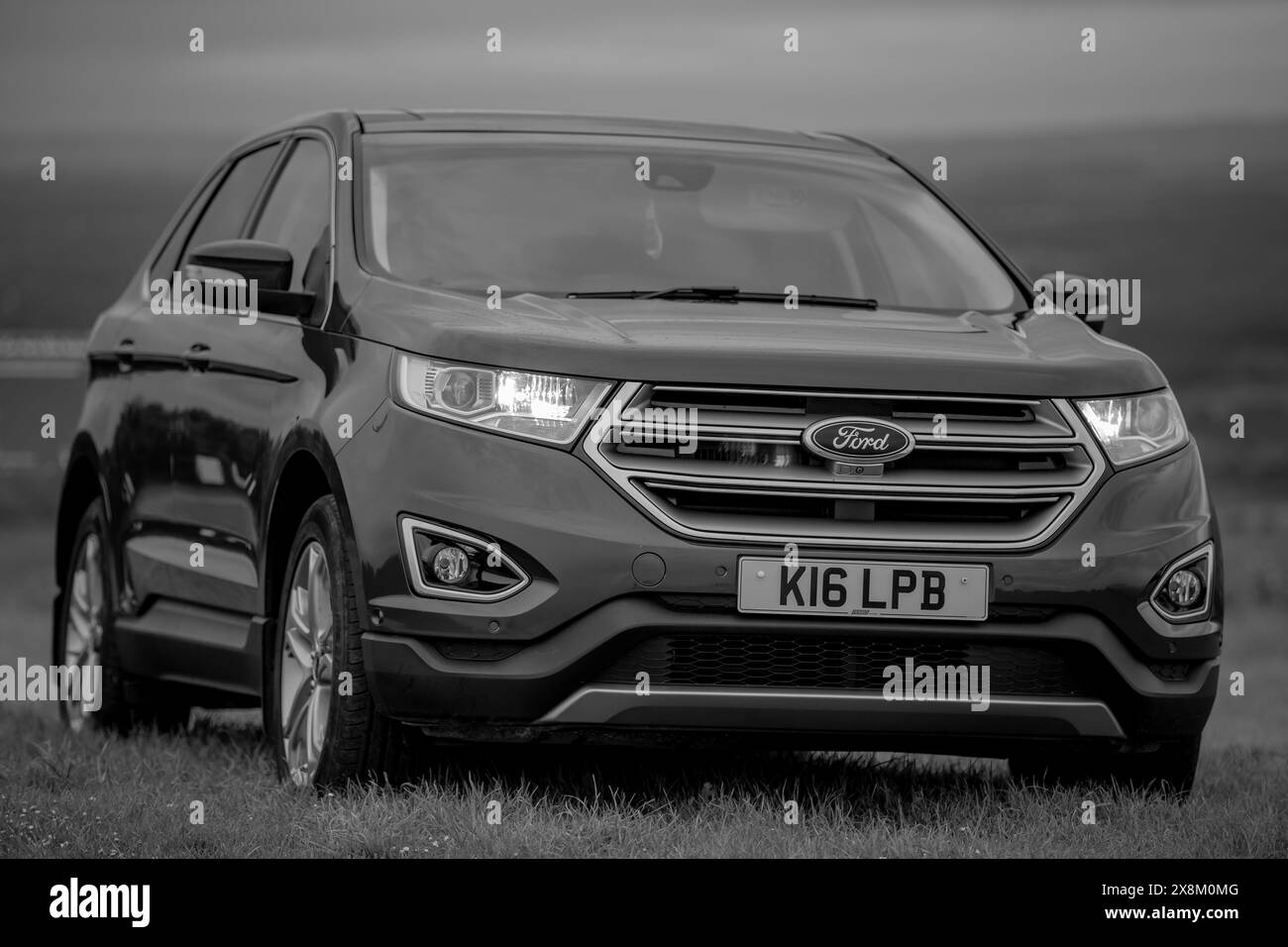 2016 Ford Edge parcheggiata a Purbeck Hills, Dorset Foto Stock