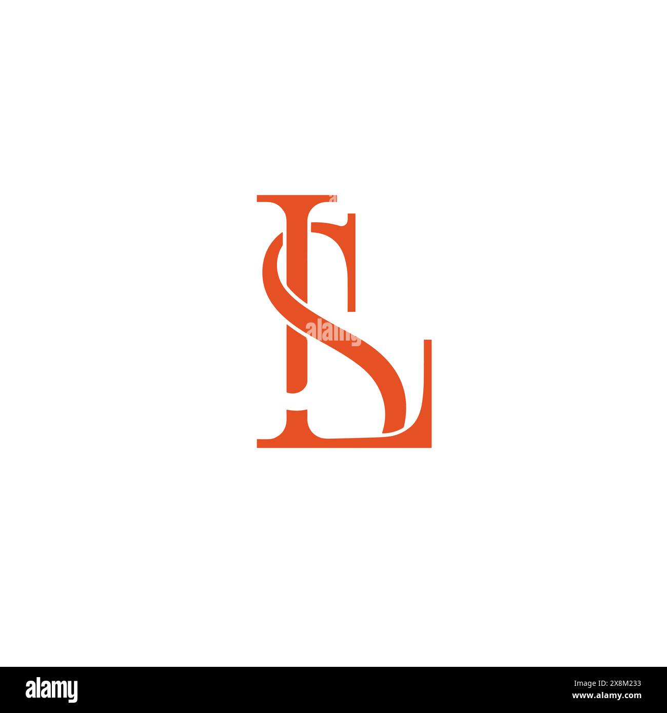 vettore di design del logo ls Illustrazione Vettoriale
