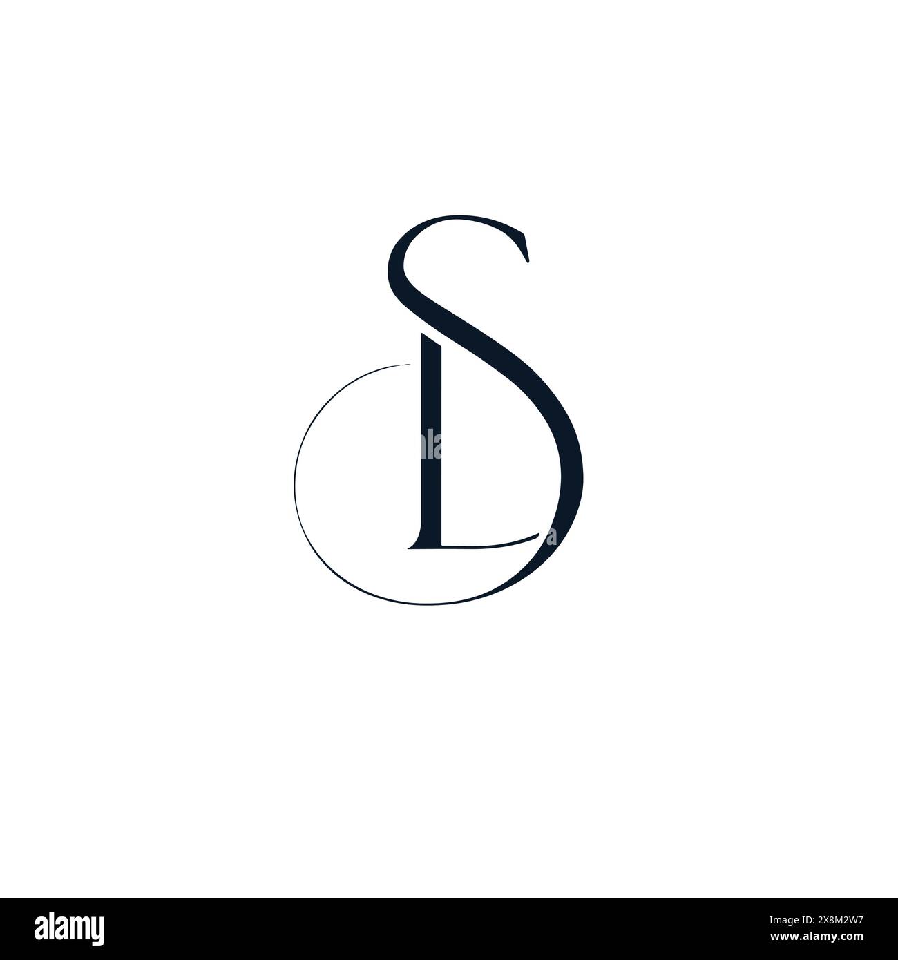 Modello vettore disegno logo LS iniziale, lettera astratta disegno logo LS, Illustrazione Vettoriale