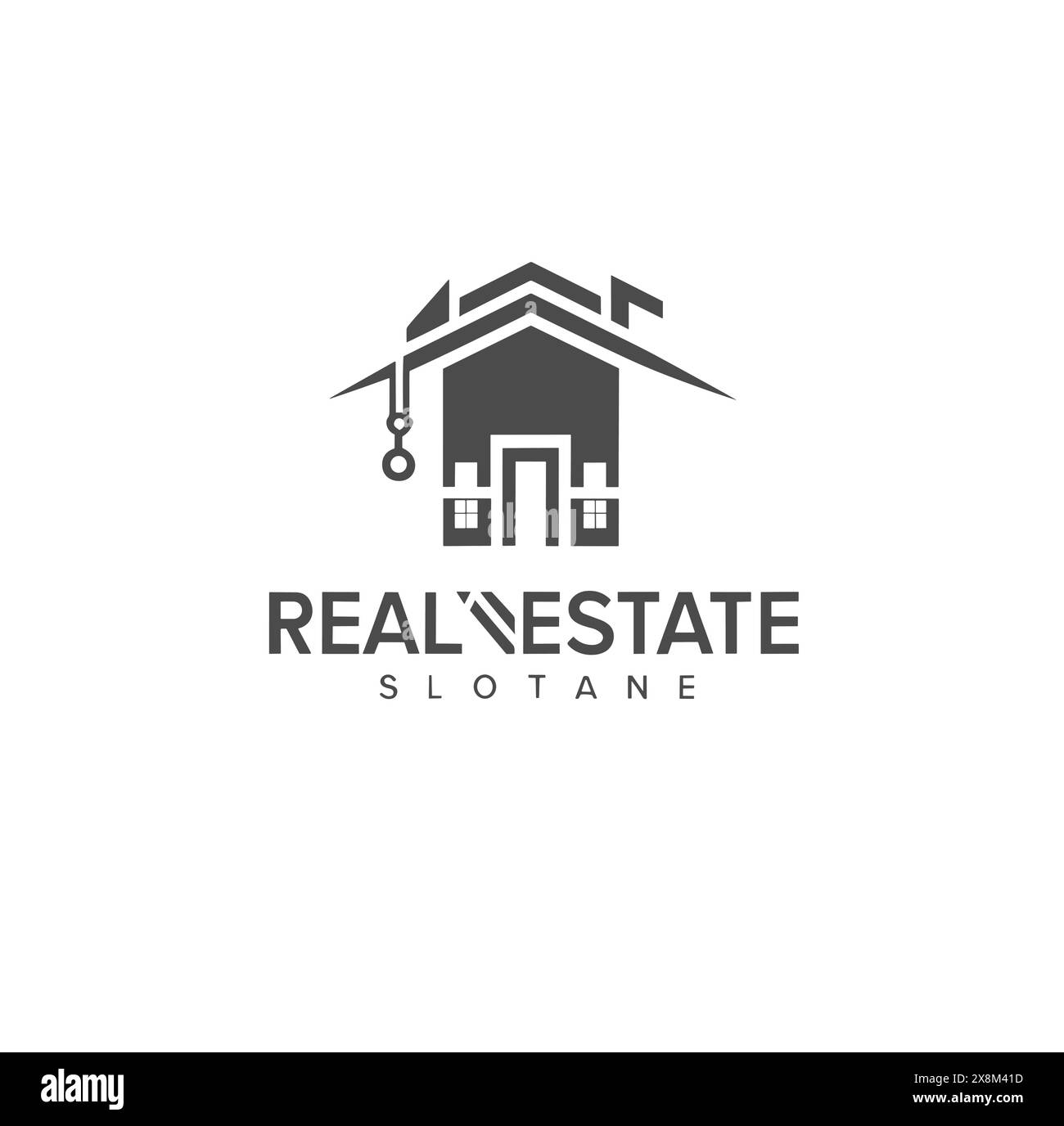 Logo Vector Real Estate Illustrazione Vettoriale