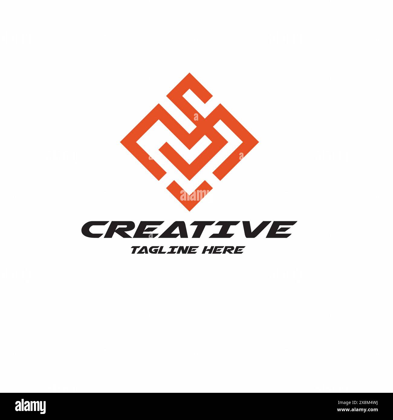 Design del logo MS. Illustrazione vettoriale. Illustrazione Vettoriale