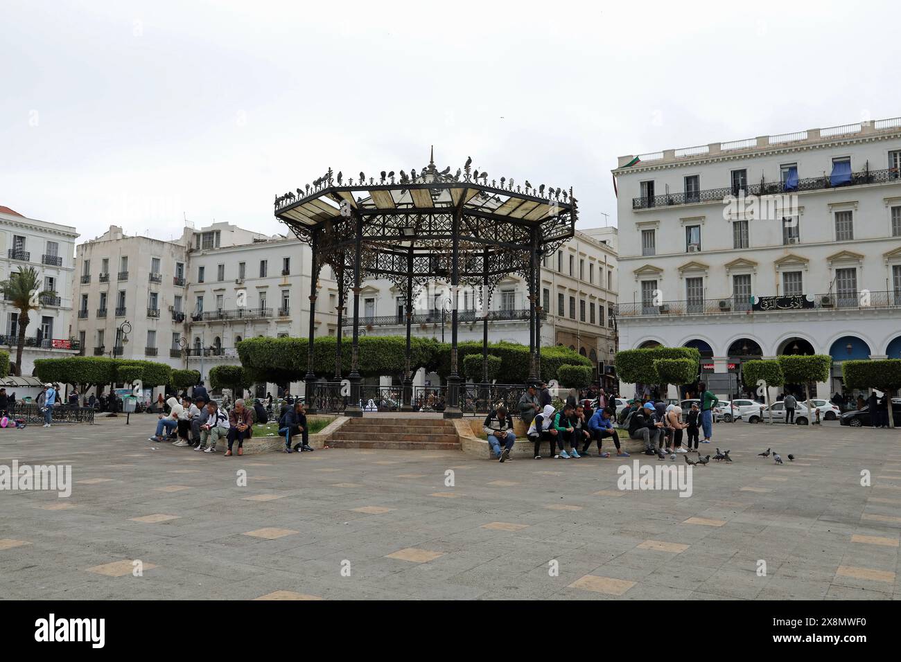 Bandstand in Piazza dei Martiri ad Algeri Foto Stock