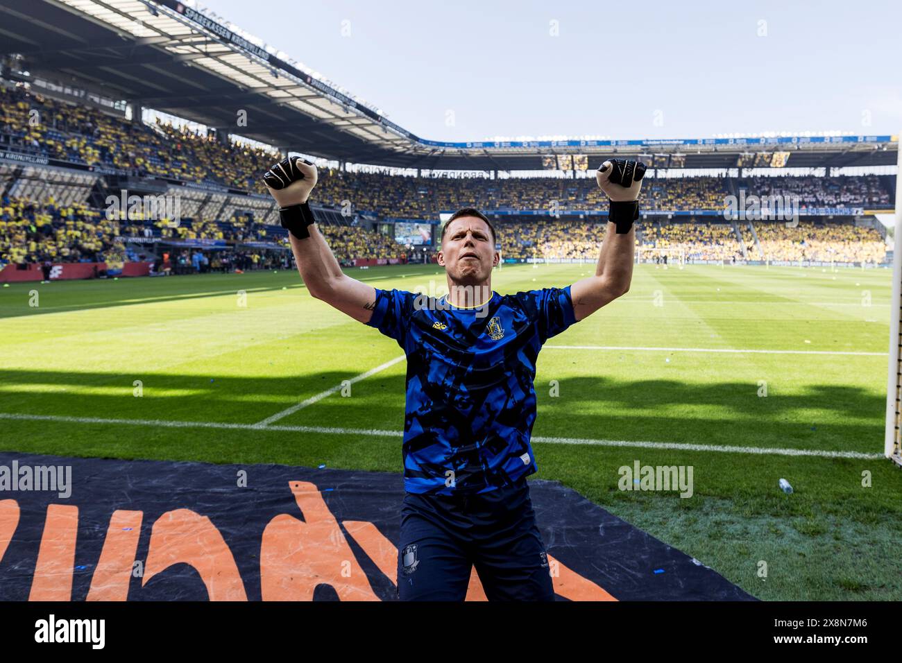 Brondby, Danimarca. 26 maggio 2024. Il portiere Patrick Pentz di Broendby SE visto prima del 3F Superliga match tra Broendby IF e Aarhus GF al Brondby Stadium. (Photo Credit: Gonzales Photo/Alamy Live News Foto Stock