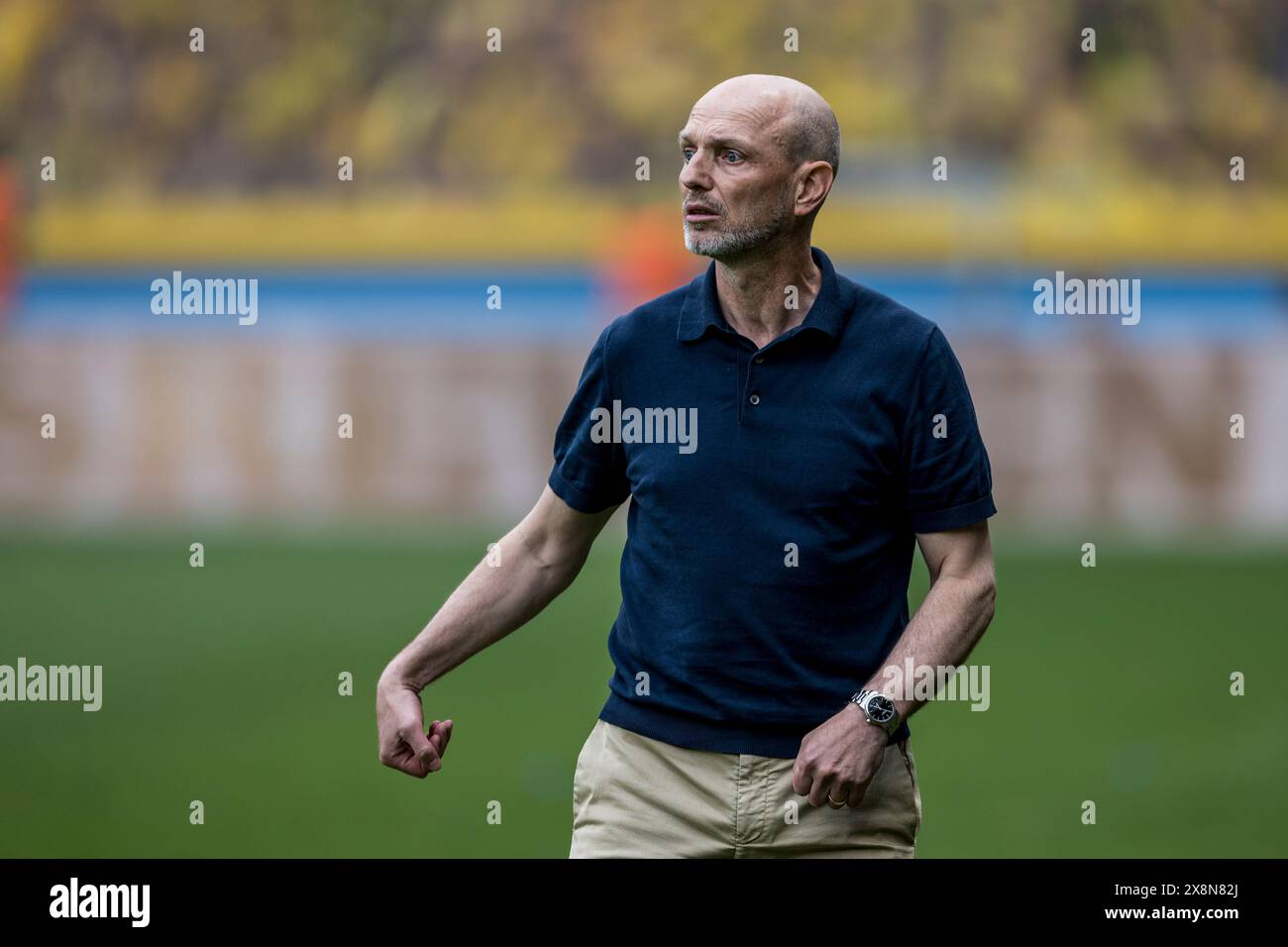 Brondby, Danimarca. 26 maggio 2024. Il capo-allenatore Jesper Sorensen di Broendby SE visto durante il 3F Superliga match tra Broendby IF e Aarhus GF al Brondby Stadium. (Photo Credit: Gonzales Photo/Alamy Live News Foto Stock