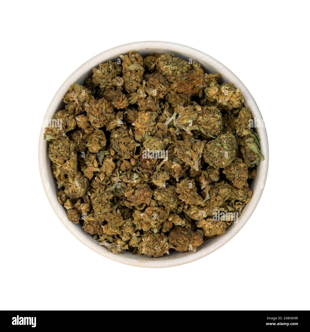 marijuana cbd, boccioli di canapa e vaso Foto Stock