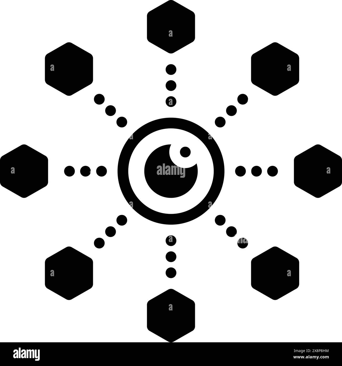 Icona per il marketing virale, virale Illustrazione Vettoriale