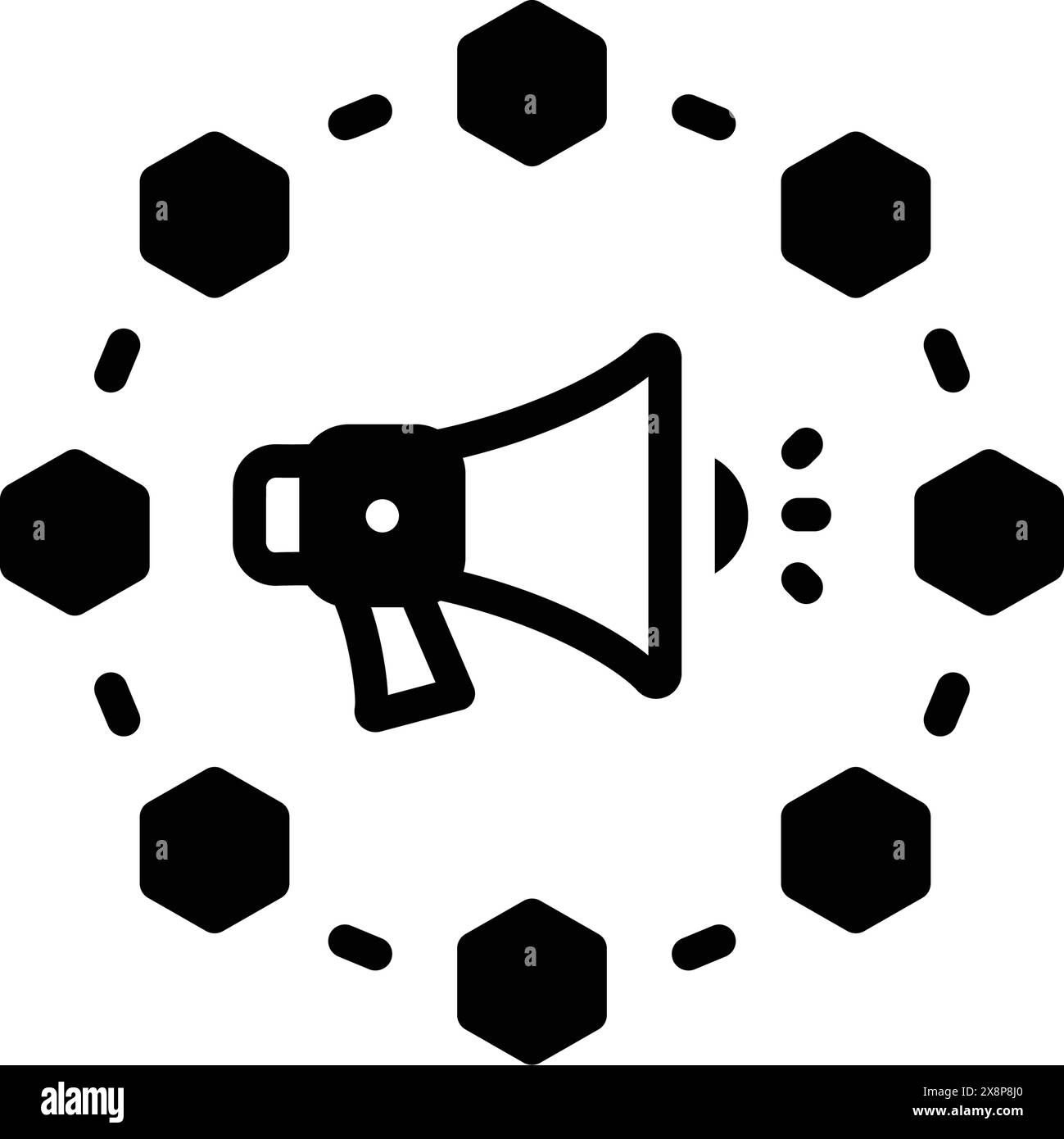 Icona per il marketing virale, virale Illustrazione Vettoriale