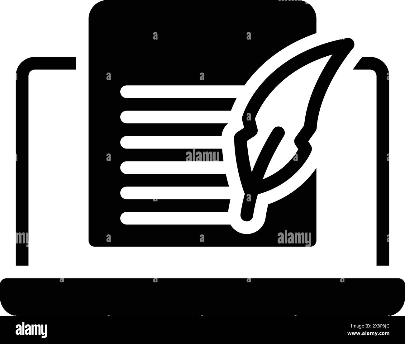 Icona per blog, blog Illustrazione Vettoriale