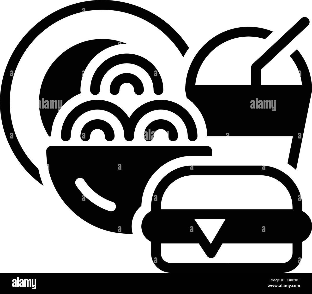 Icona del cibo, della cucina Illustrazione Vettoriale