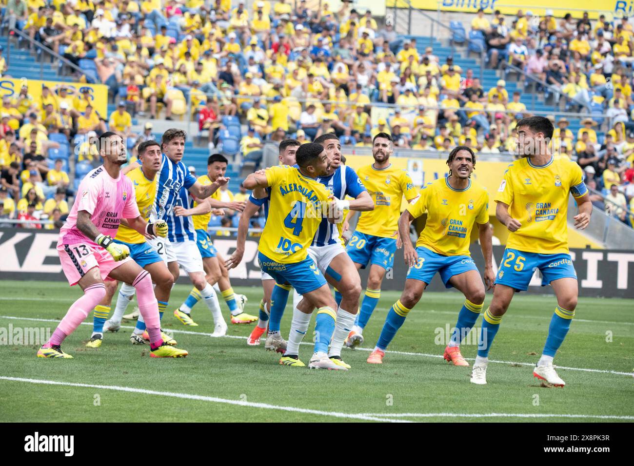 Partita di calcio spagnola la Liga Las Palmas vs Alaves allo stadio Gran Canaria di Las Palmas de Gran Canaria. 26 maggio 2024 900/Cordon Press Foto Stock
