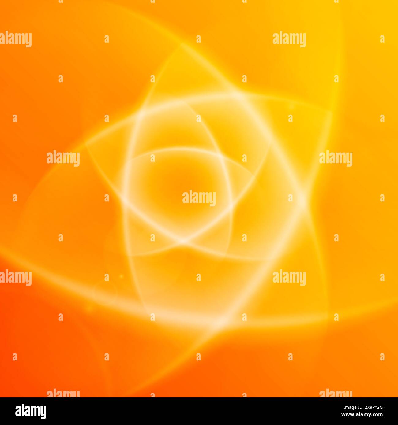 Una sfumatura di tonalità arancioni forma uno sfondo astratto con più cerchi trasparenti sovrapposti, creando un effetto visivo dinamico e rilassante. Illustrazione Vettoriale