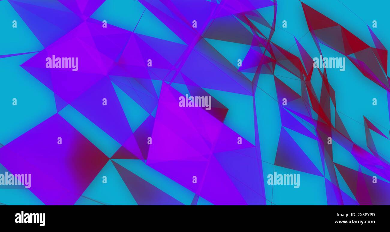 Immagine dello schema delle linee astratte in movimento su sfondo blu Foto Stock