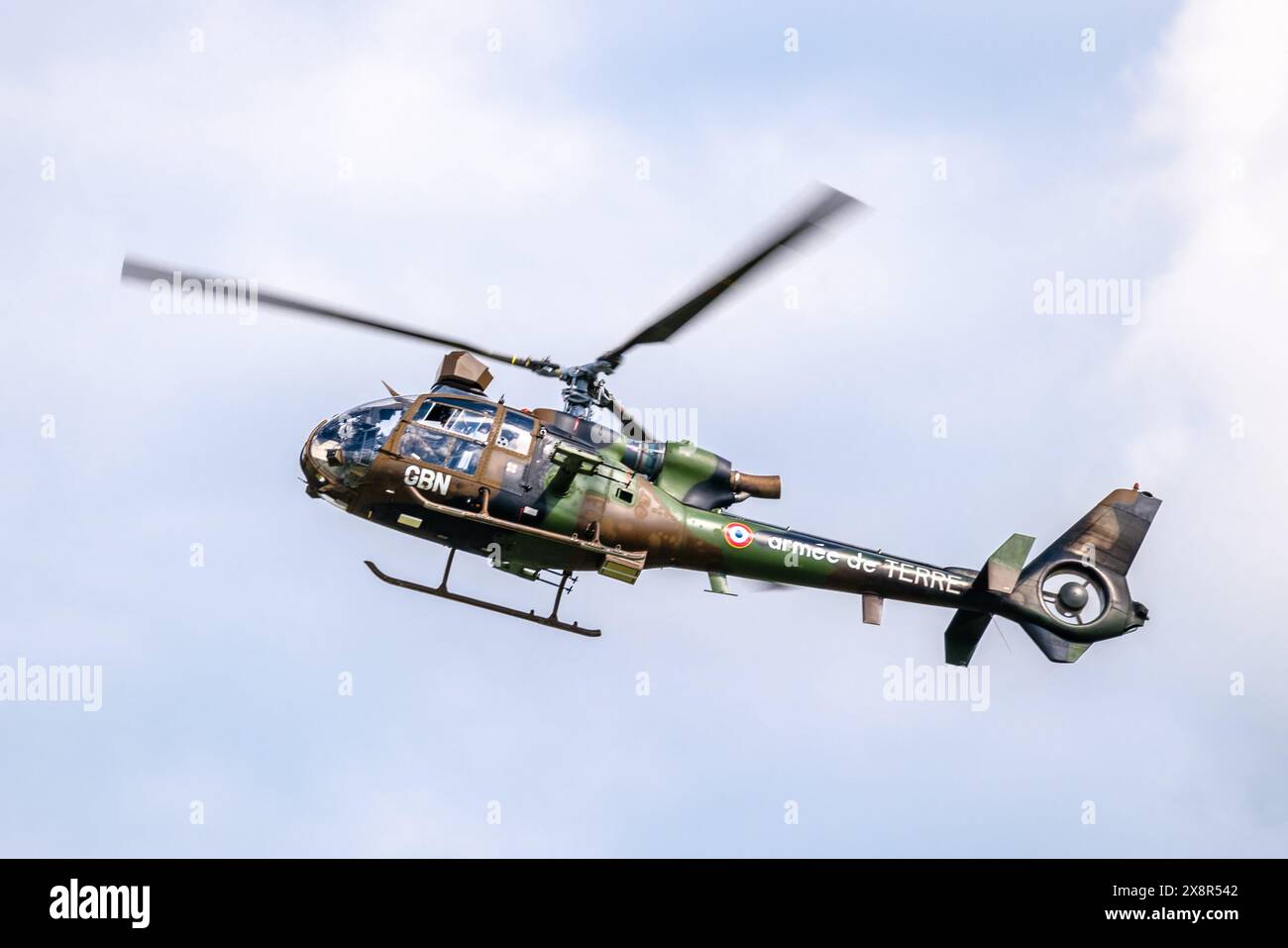 © Arnaud BEINAT/Maxppp. 2024/05/25, Chambley, Lorena, Grand Est, Francia. Hélicoptère léger Gazelle de l'armée de terre francese. INGLESE : Gazelle leggero elicottero dell'esercito francese. Crediti: MAXPPP/Alamy Live News Foto Stock