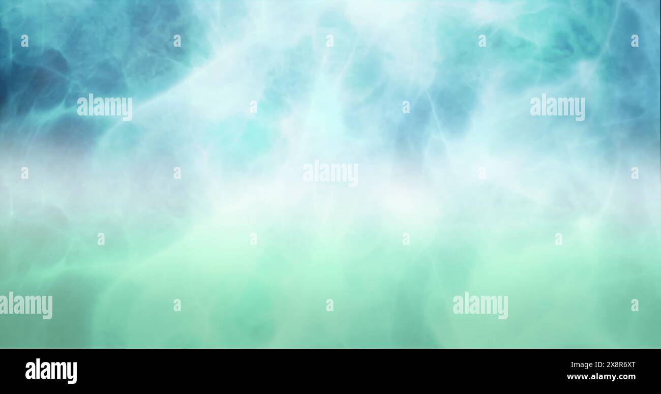 Immagine di nuvole verdi di fumo che si muovono su loop senza cuciture Foto Stock