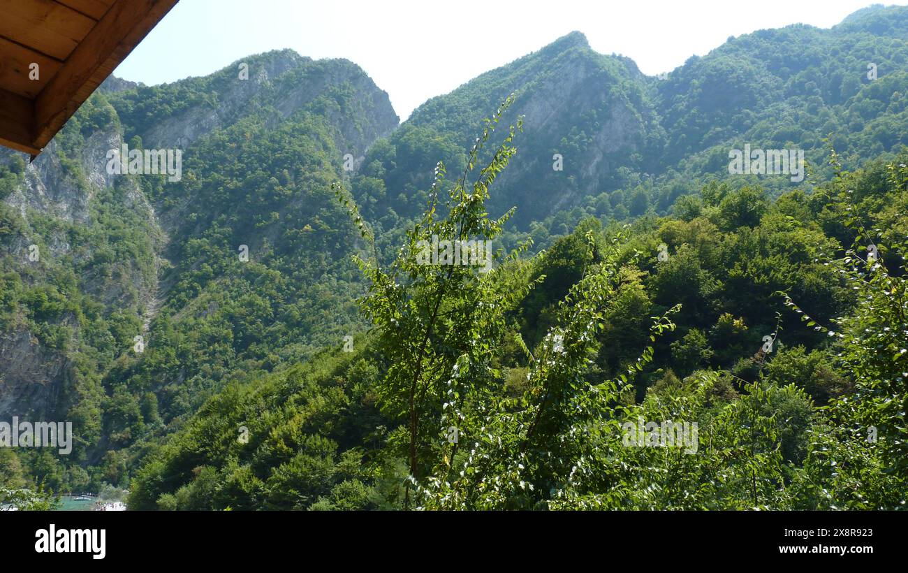 Alte cime montuose Foto Stock