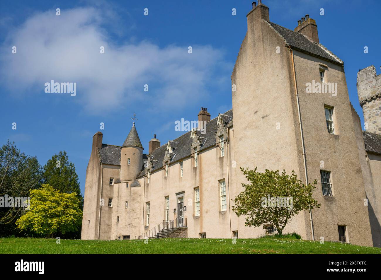 Drum Castle and Gardens, Drumoak, Deeside, Aberdeenshire, Scozia, REGNO UNITO. Foto Stock