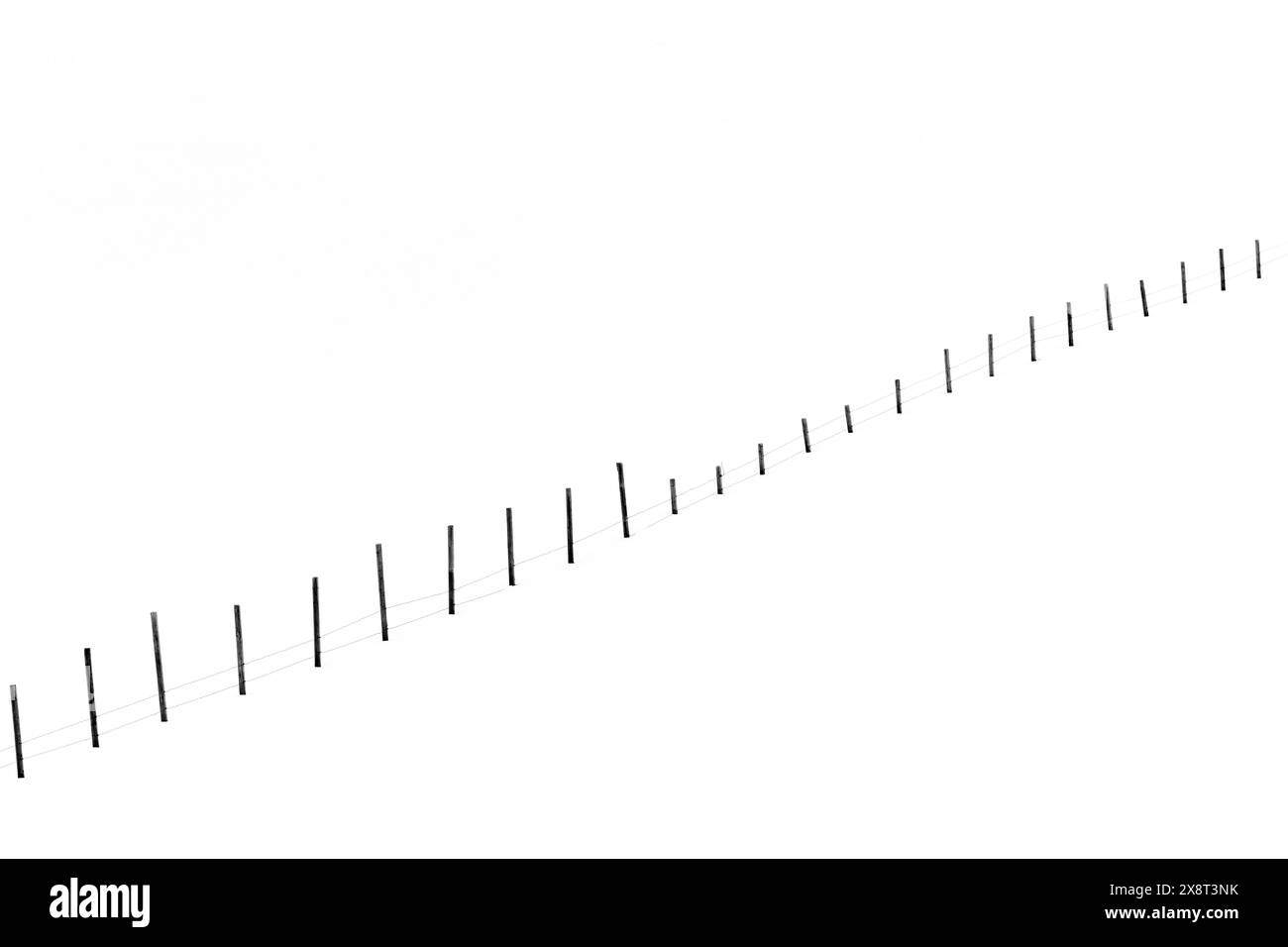 Norvegia, Varanger, recinzione Foto Stock