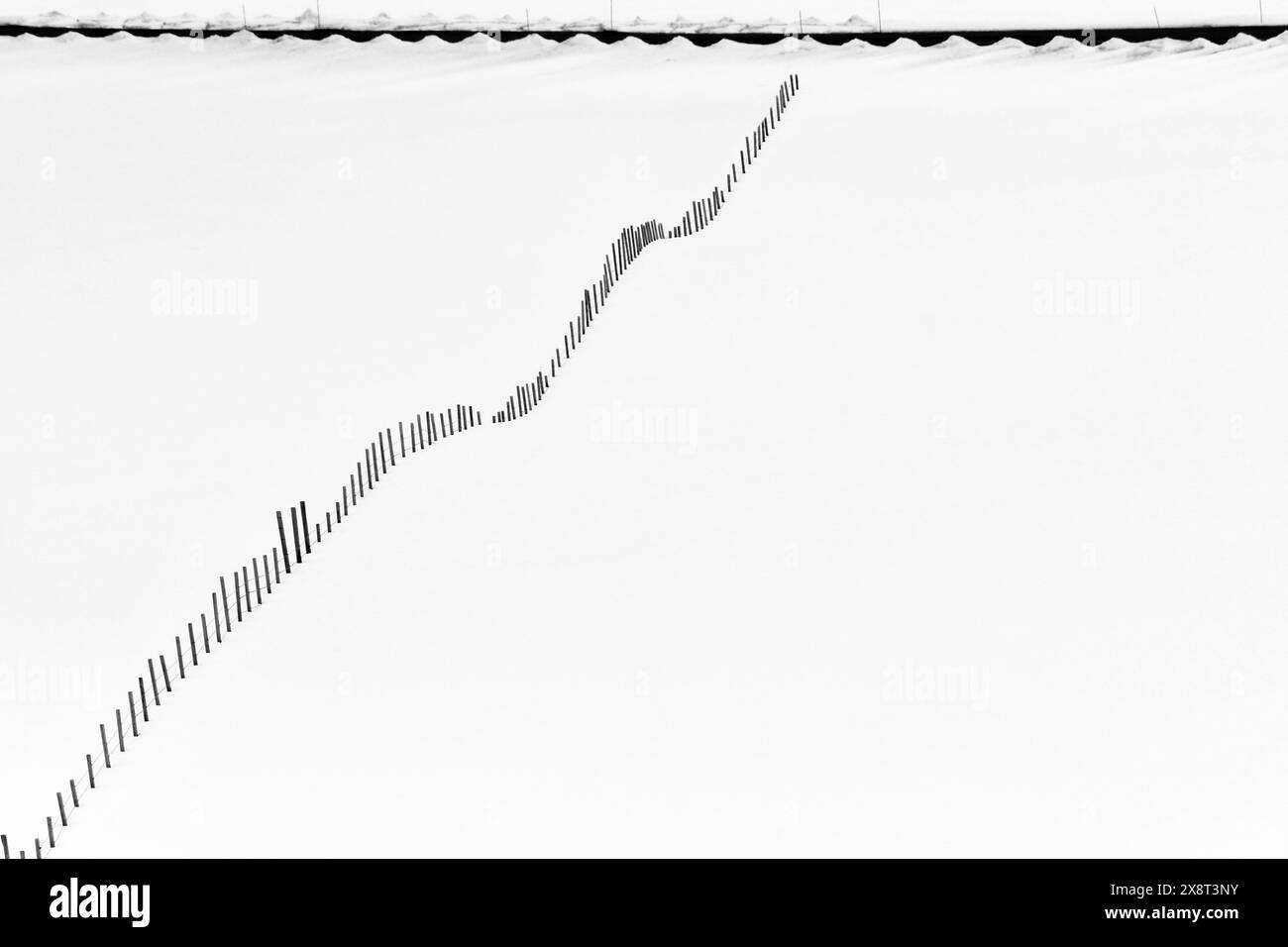 Norvegia, Varanger, recinzione Foto Stock