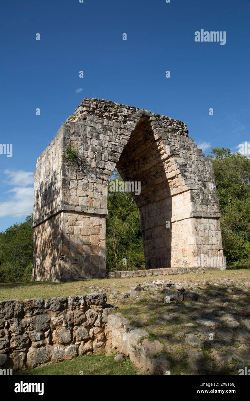 L'arco, Kabah sito archeologico, Yucatan, Messico Foto Stock