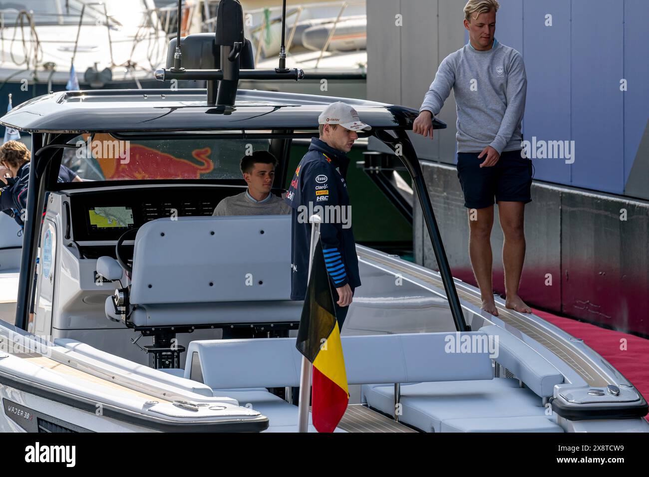 Monte Carlo, Monaco, maggio 26, Max Verstappen, dai Paesi Bassi gareggia per la Red Bull Racing. Giorno della gara, ottavo round del campionato di Formula 1 2024. Crediti: Michael Potts/Alamy Live News Foto Stock