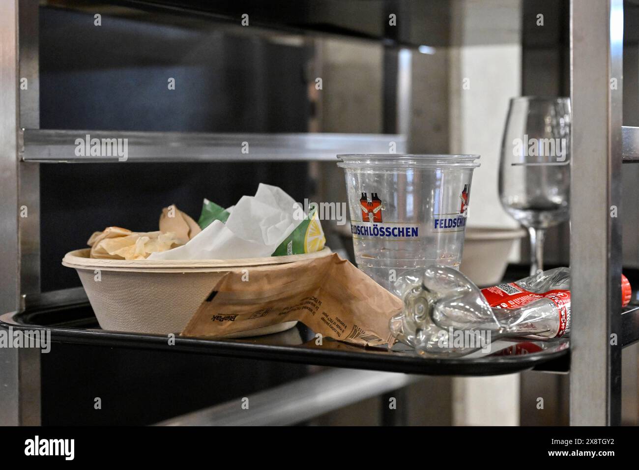 Stazione di ritorno del ristorante Foto Stock