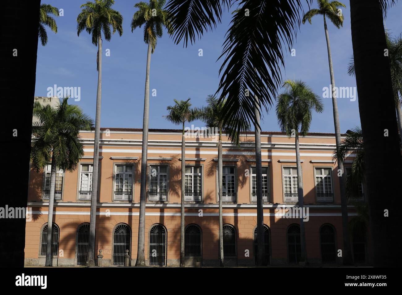 L'edificio dell'Archivio Nazionale del Brasile. Istituzione federale creata nel 1838 come Imperial Public Archives - Rio de Janeiro, Brasile 05.24.2024. Foto Stock