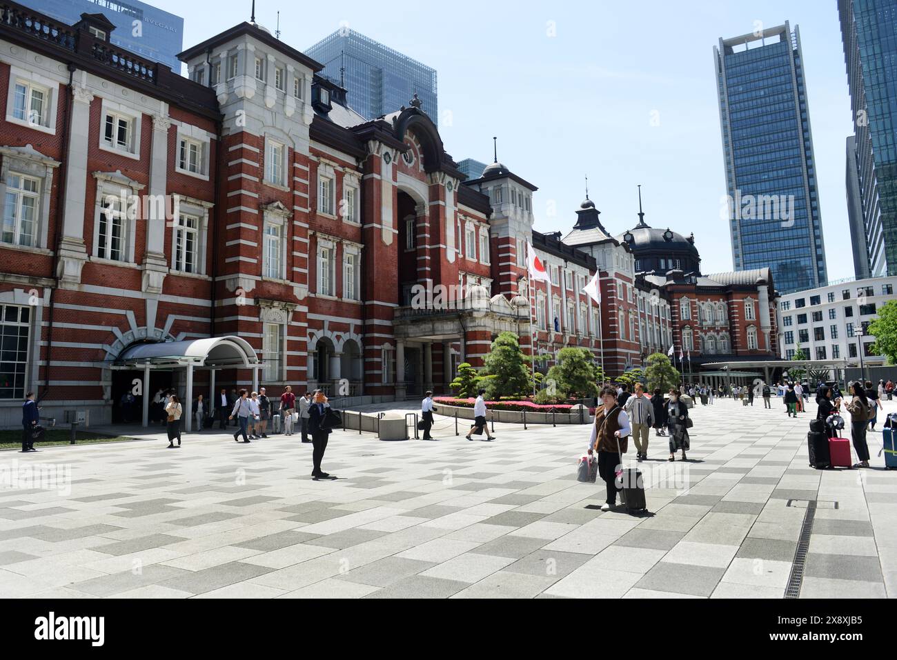 Stazione centrale di Tokyo - il vecchio edificio Marunouchi. Tokyo, Giappone. Foto Stock