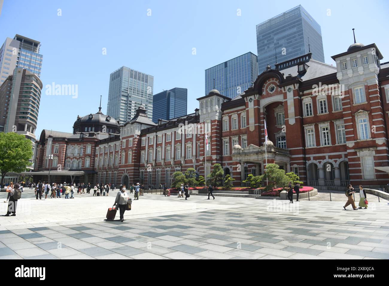 Stazione centrale di Tokyo - il vecchio edificio Marunouchi. Tokyo, Giappone. Foto Stock