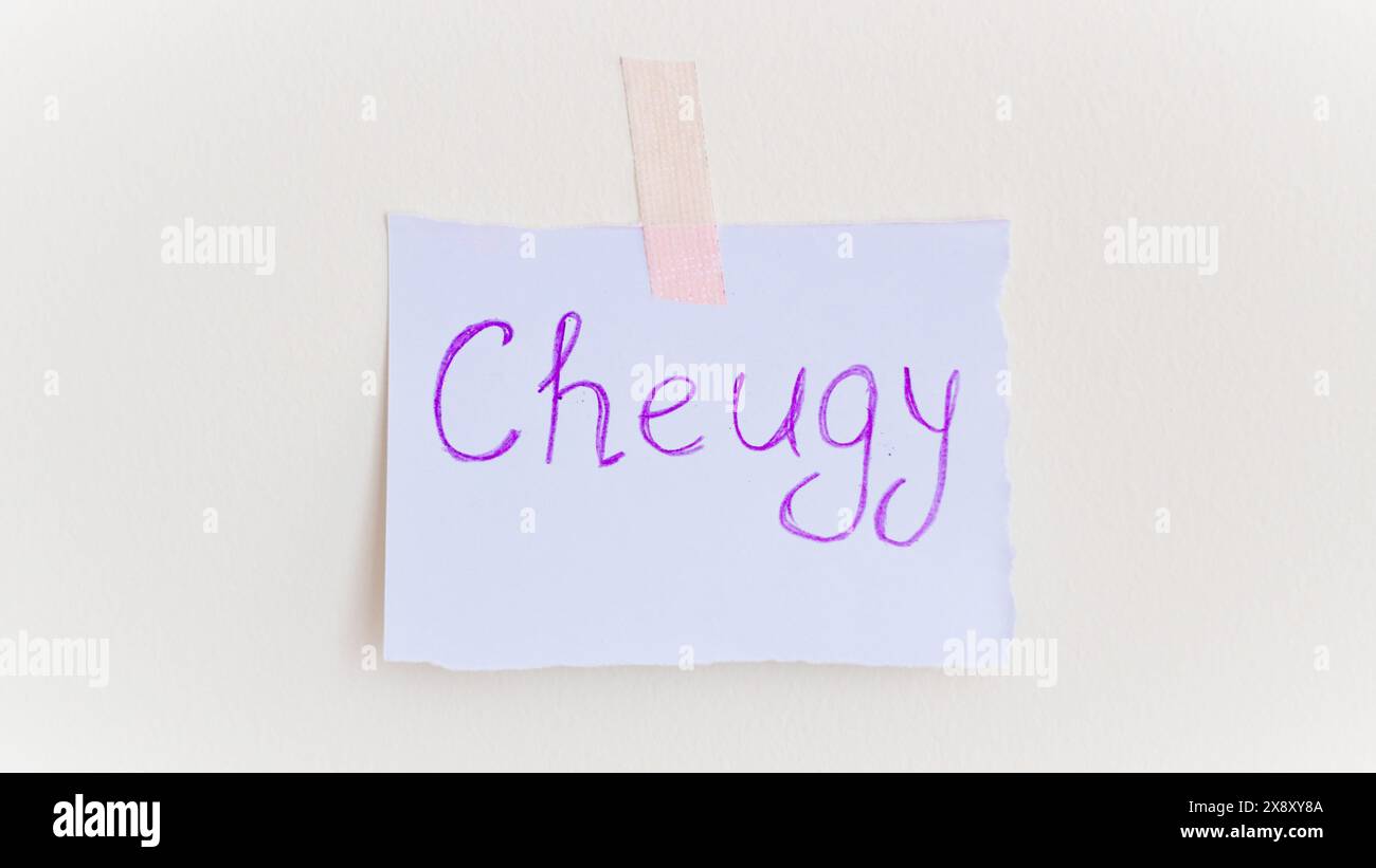 Cheugy si riferisce a una persona o a cose obsolete o poco belle, Foto Stock