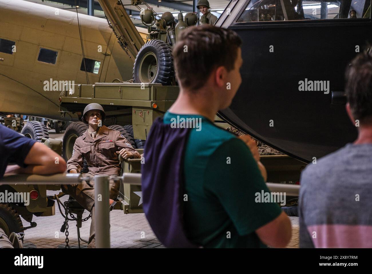 © Arnaud BEINAT/Maxppp. 2024/05/26, Overloon, Hollande. Soldat americain exposé dans le musée d'Overloon. INGLESE: Soldato americano nel museo Overloon. Crediti: MAXPPP/Alamy Live News Foto Stock