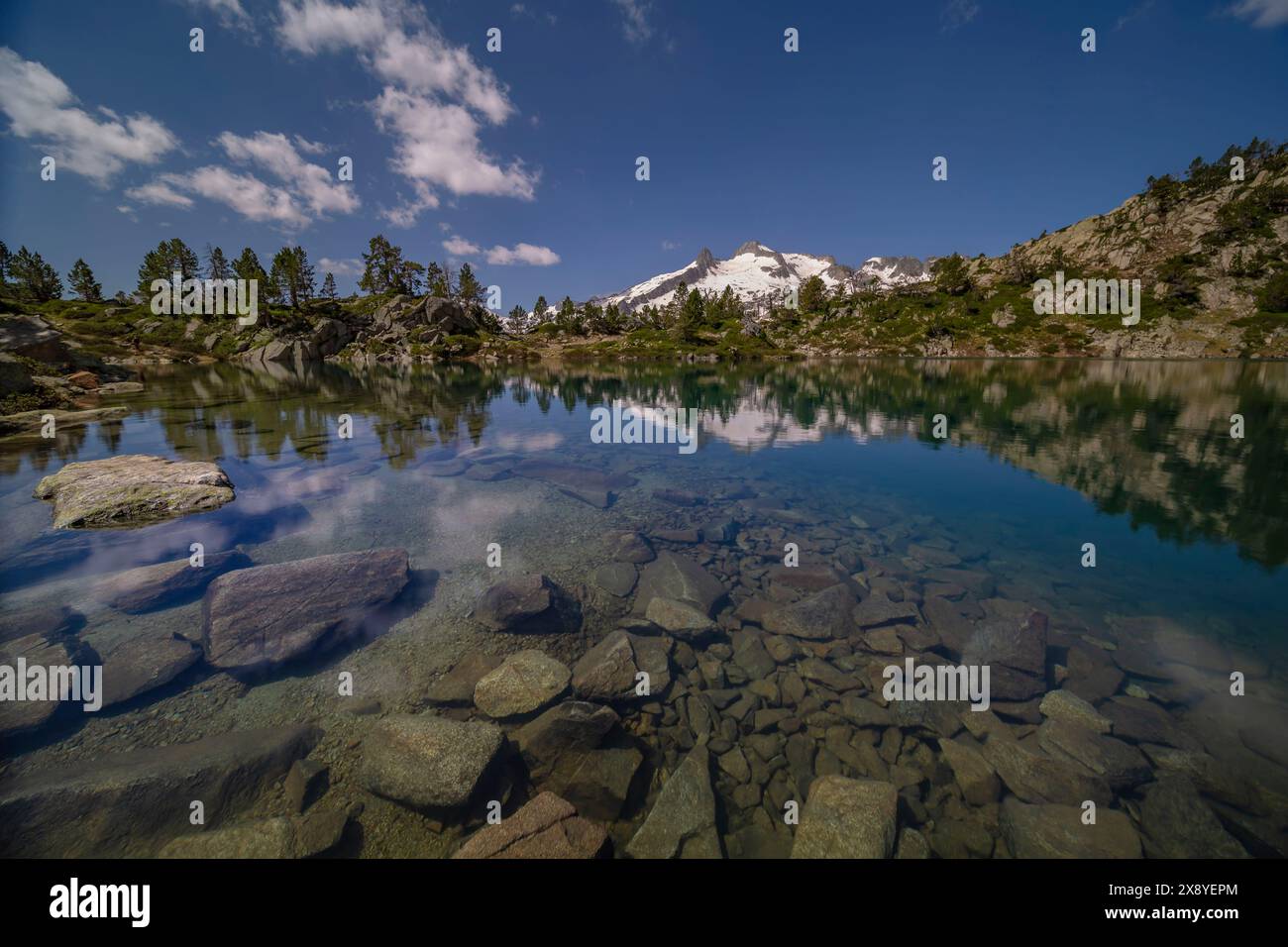 Francia, Hautes Pyrenees, Neouvielle Mountain, Rabas Hole Foto Stock